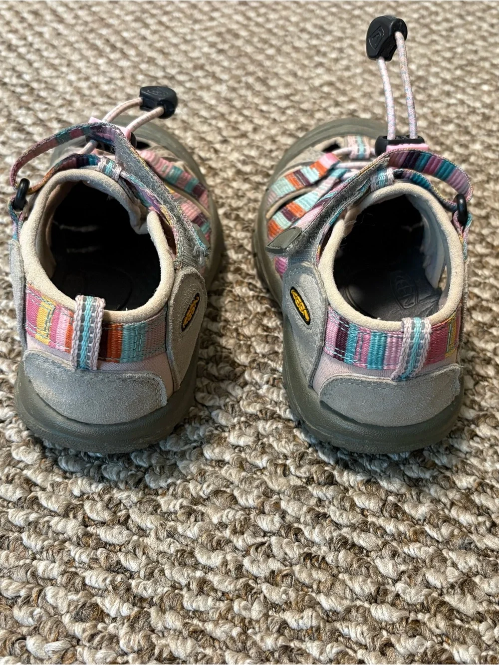 Keen Kids Striped Pink Blue Green Outdoor Sandals